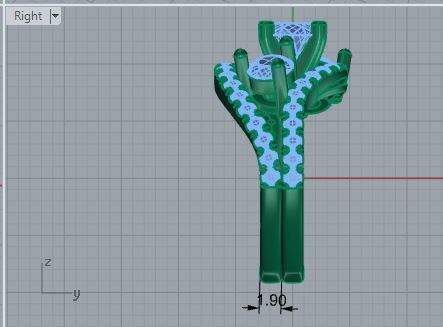 Beautiful 3-Stone Diamond ring with band 2505 3D print model 3D print model_6