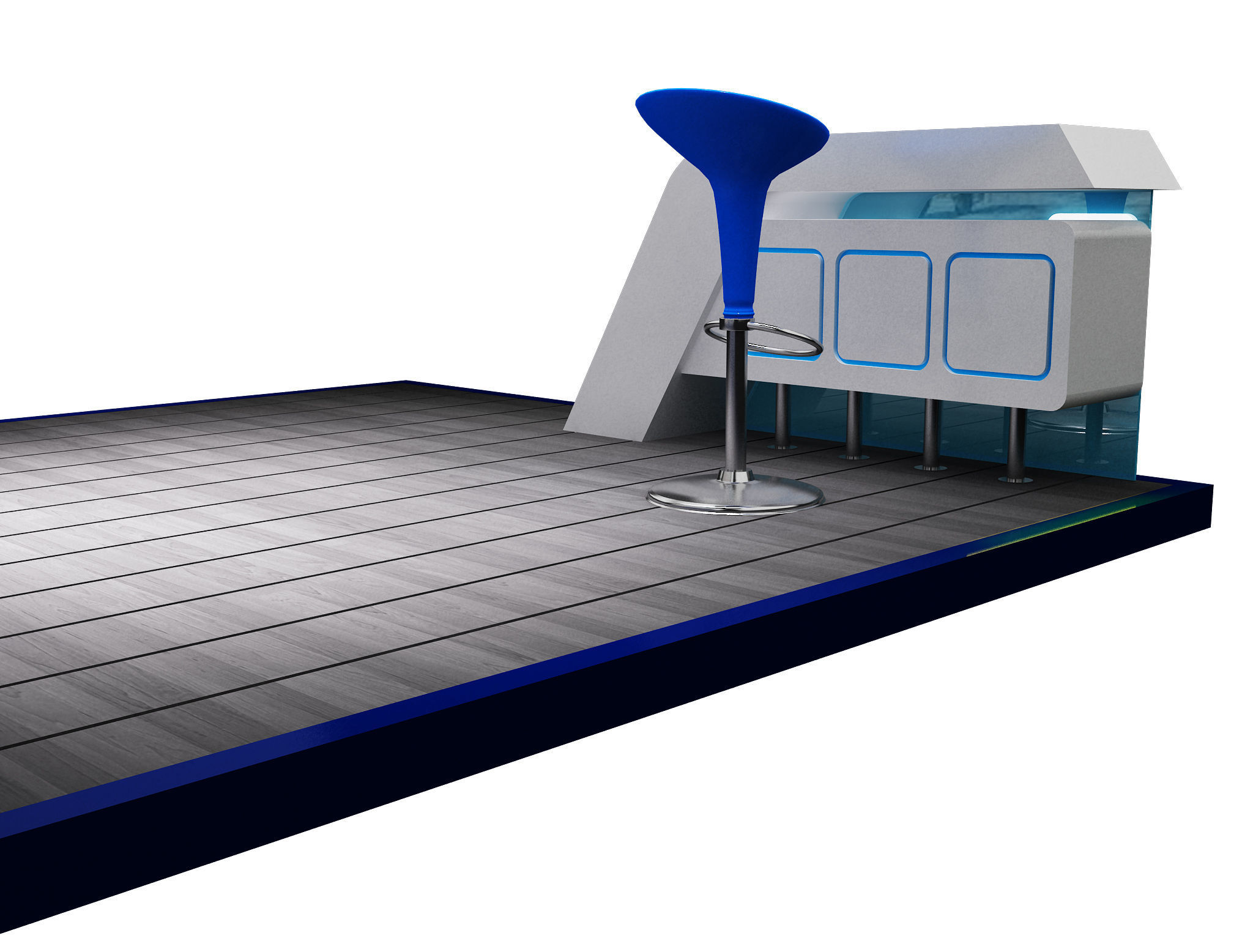 Booth Exhibition Stand a623f  3D model_8