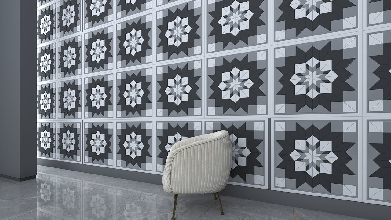3d wall panel Low-poly 3D model_1