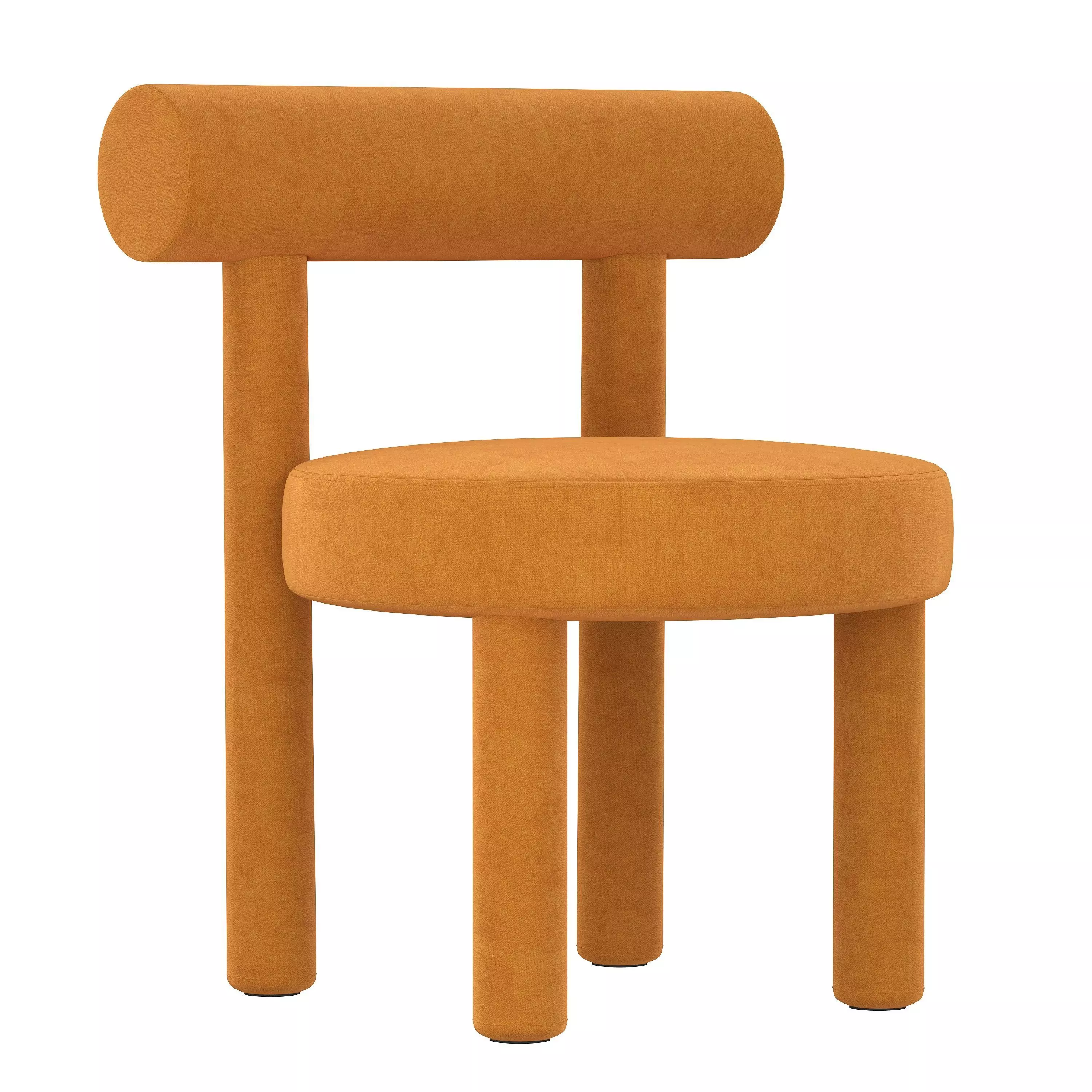 Modern Chair Gropius CS1 in Velvet Fabric by Noom 3D model