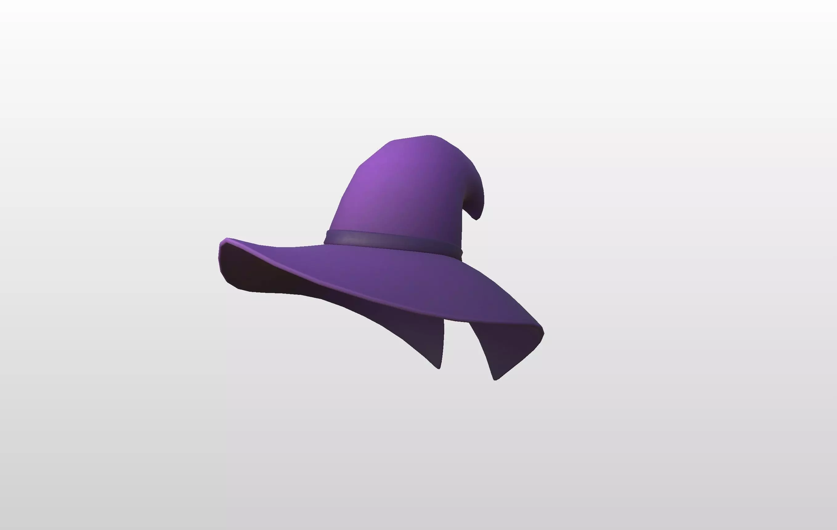 Hat002 Witch Hat Low-poly 3D model