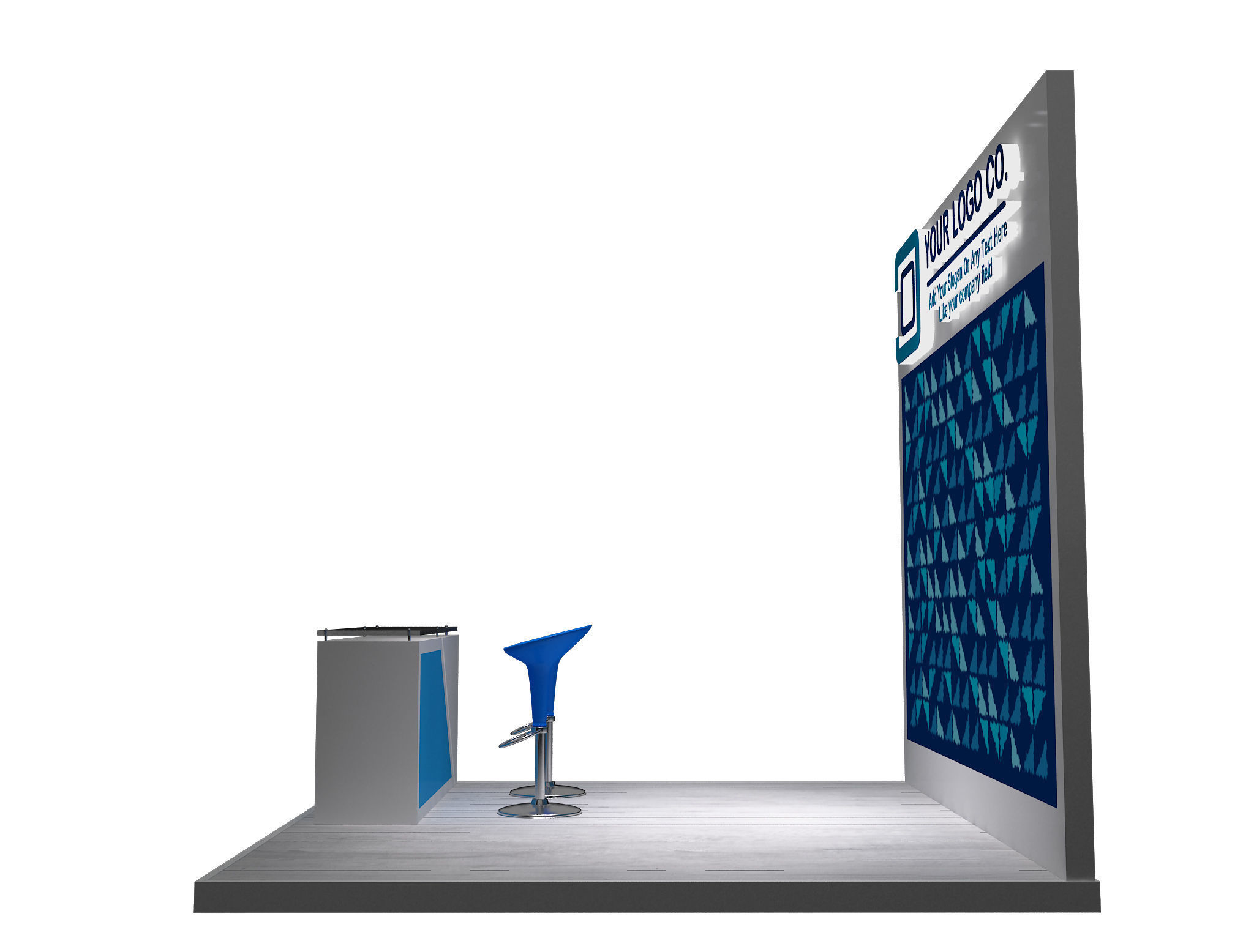 Booth Exhibition Stand a623g 3D model_10