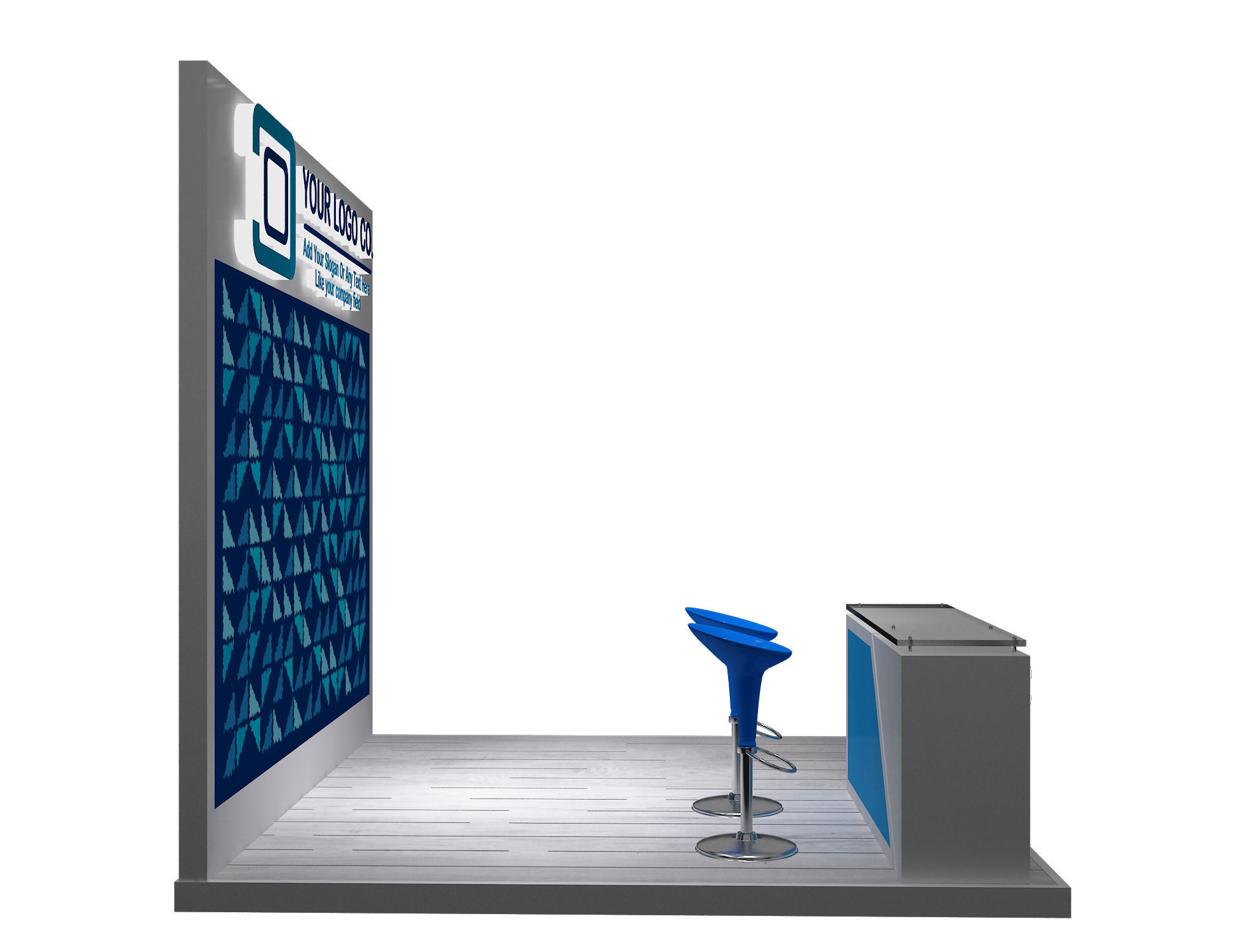 Booth Exhibition Stand a623g 3D model_2