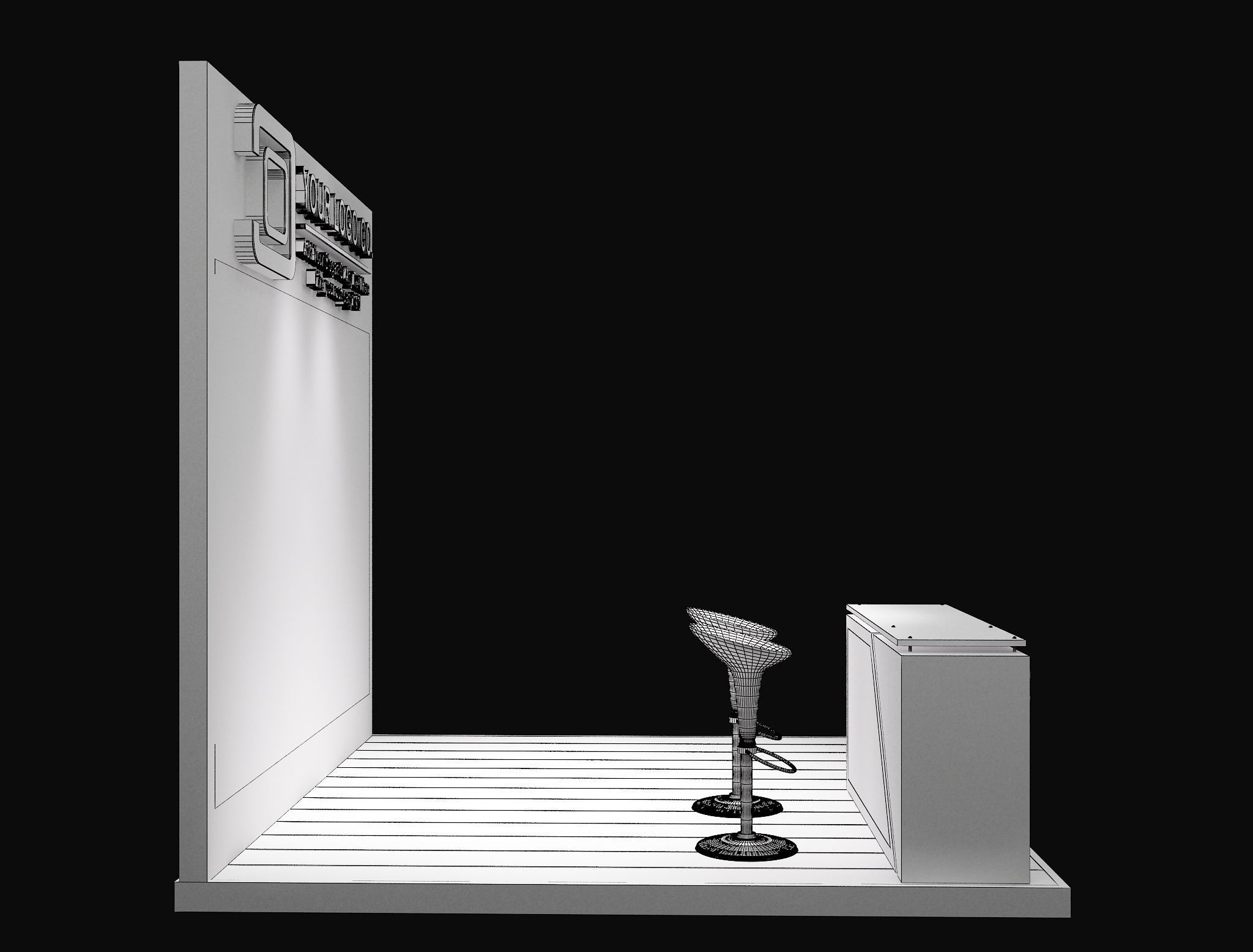 Booth Exhibition Stand a623g 3D model_3