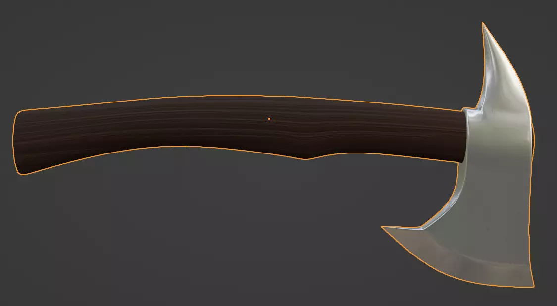 Modern tool-battle axe 3D model_0