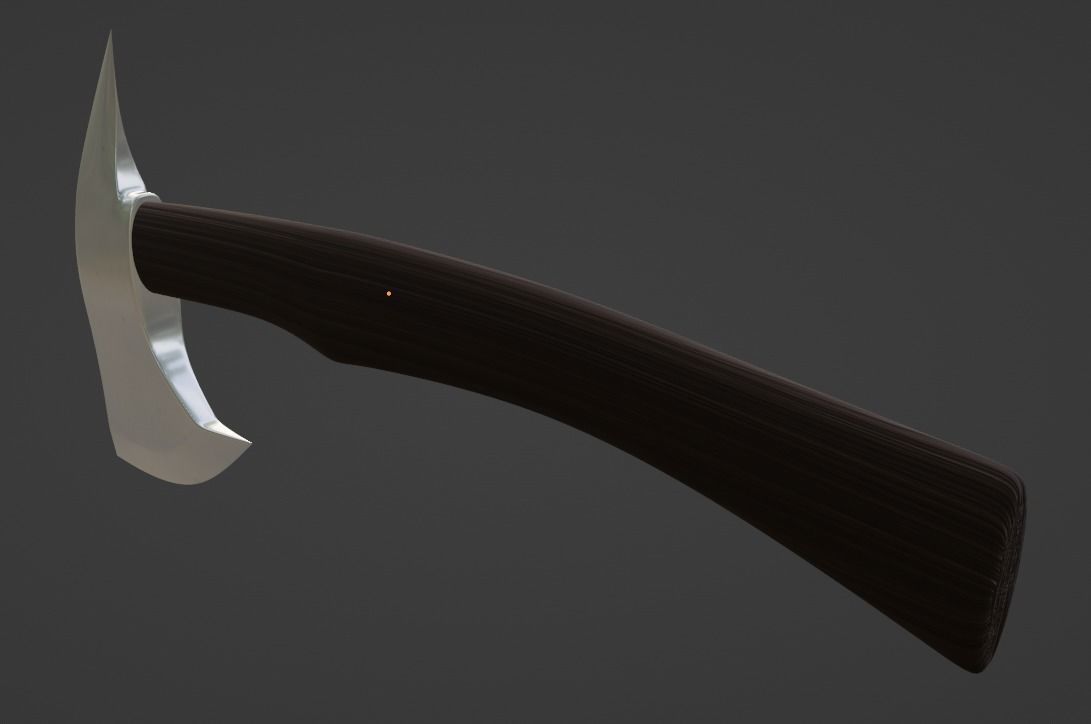 Modern tool-battle axe 3D model_5