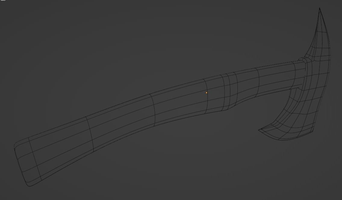 Modern tool-battle axe 3D model_12