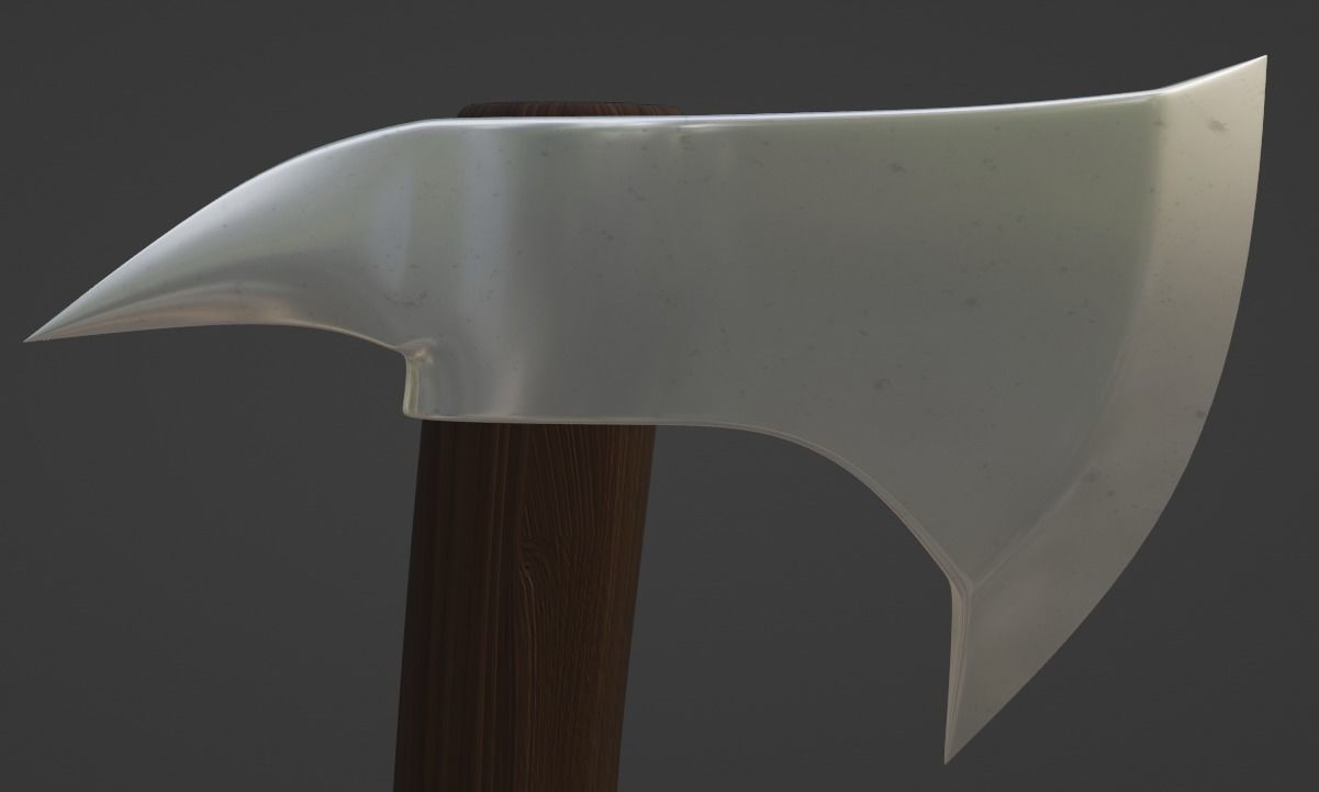Modern tool-battle axe 3D model_8