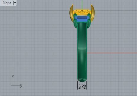 3-Stone Diamond ring Yellow and white 3D print  model  2509 3D print model_6