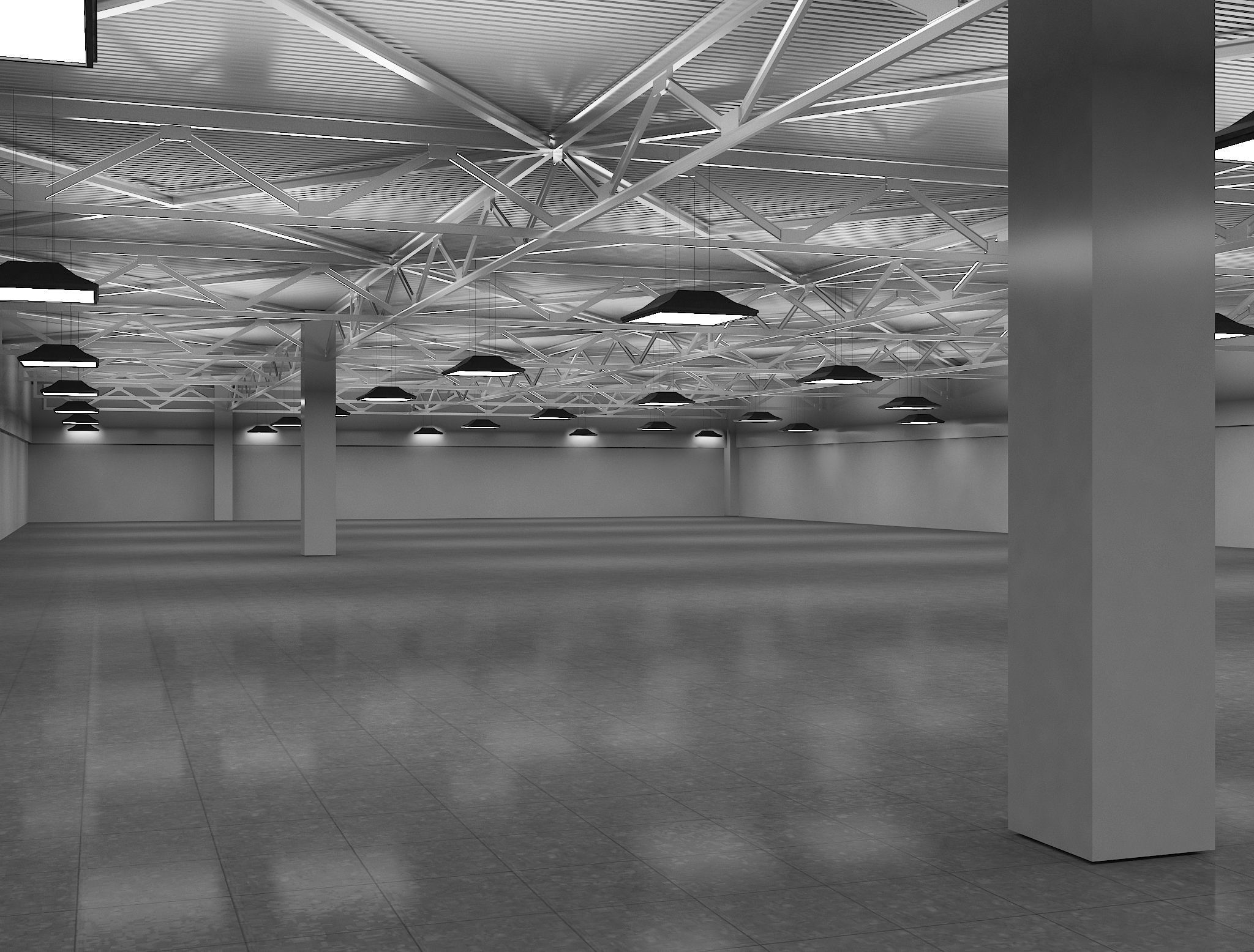 Booth Exhibition Stand Hall a624 3D model_8