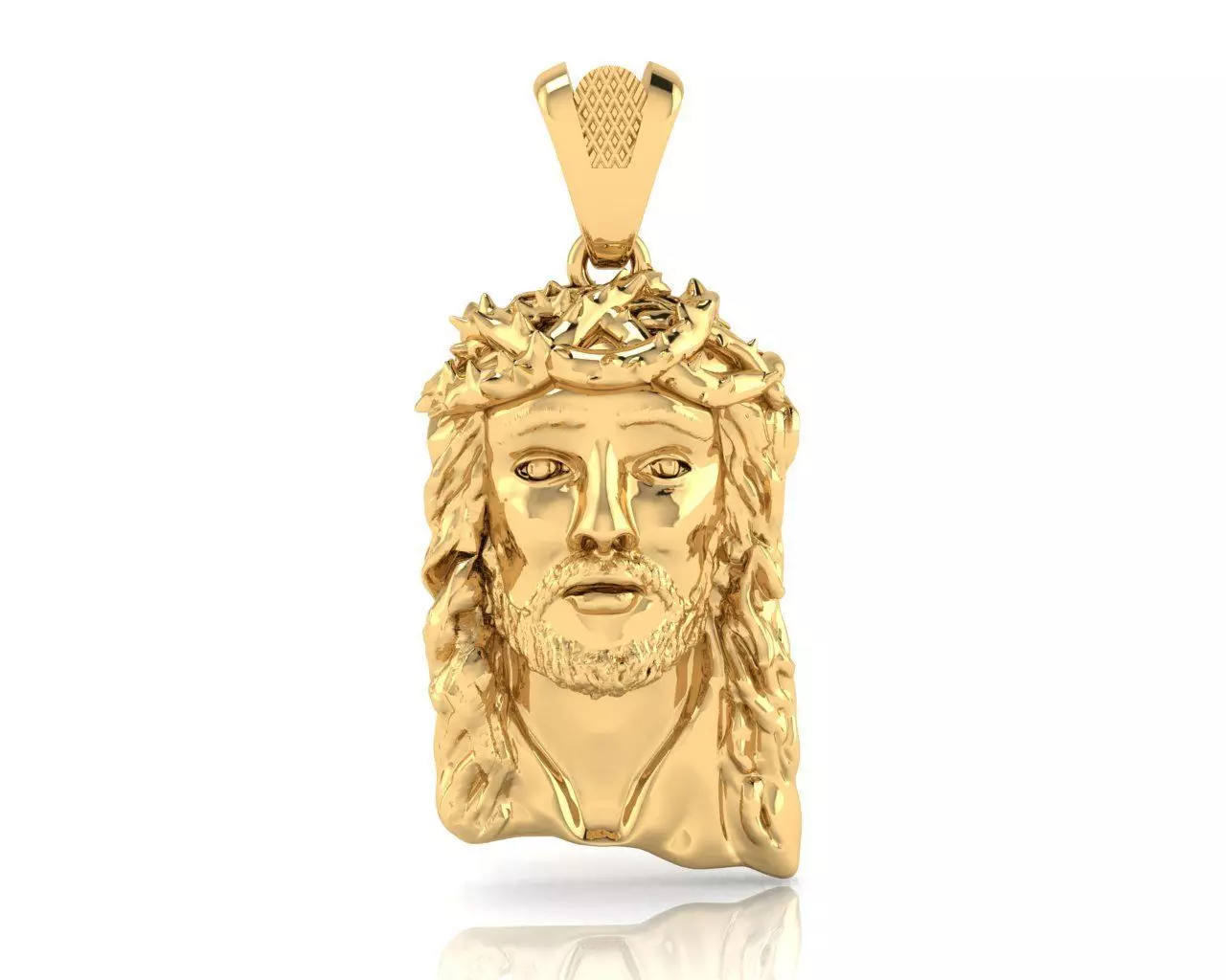Jesus Head Pendant 3D print model