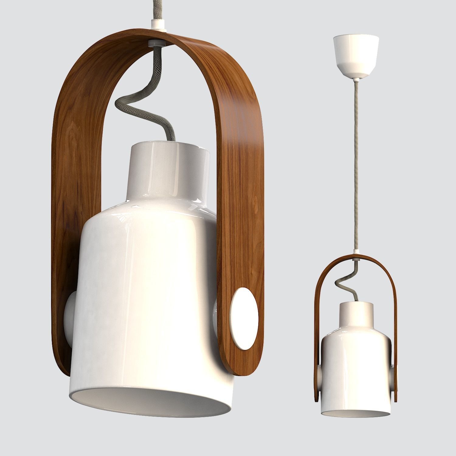 Lyhty Pendant Light 3D model_2