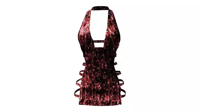 Mini Halter Dress Set