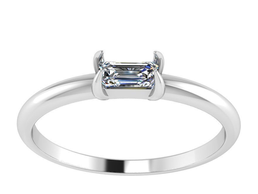 Nerrow Diamond ring 2513 3D print model 3D print model_2