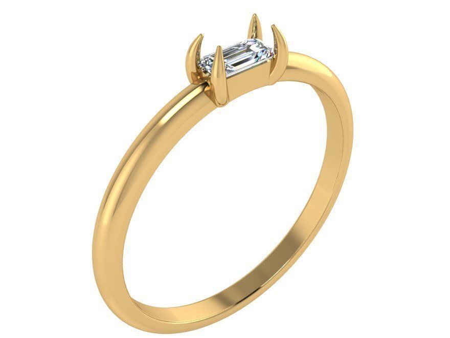 Nerrow Diamond ring 2513 3D print model 3D print model_1