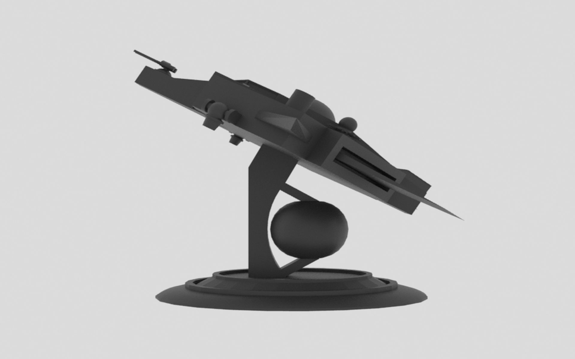 Tethys - S Spaceship Low-poly 3D model_12