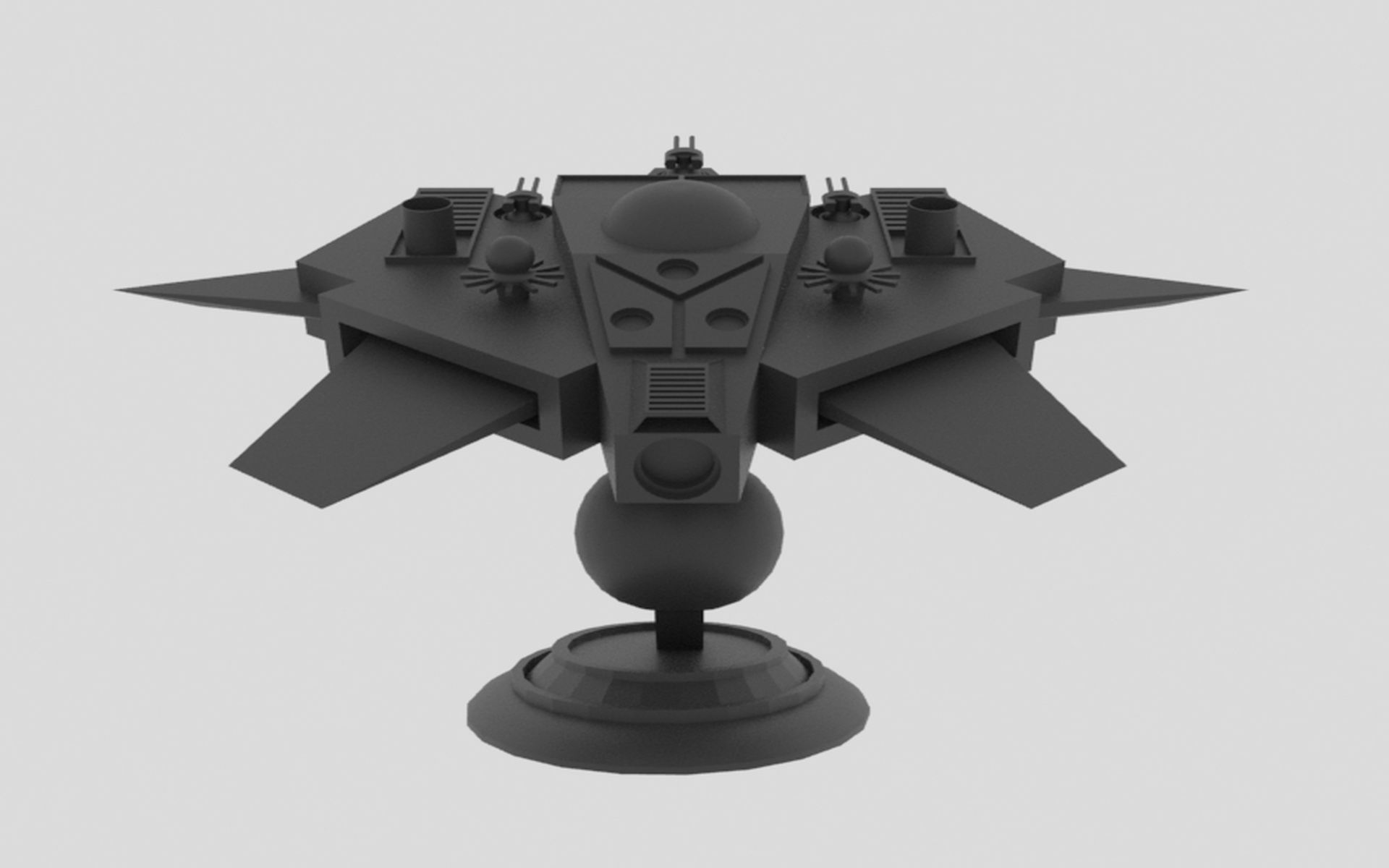 Tethys - S Spaceship Low-poly 3D model_11