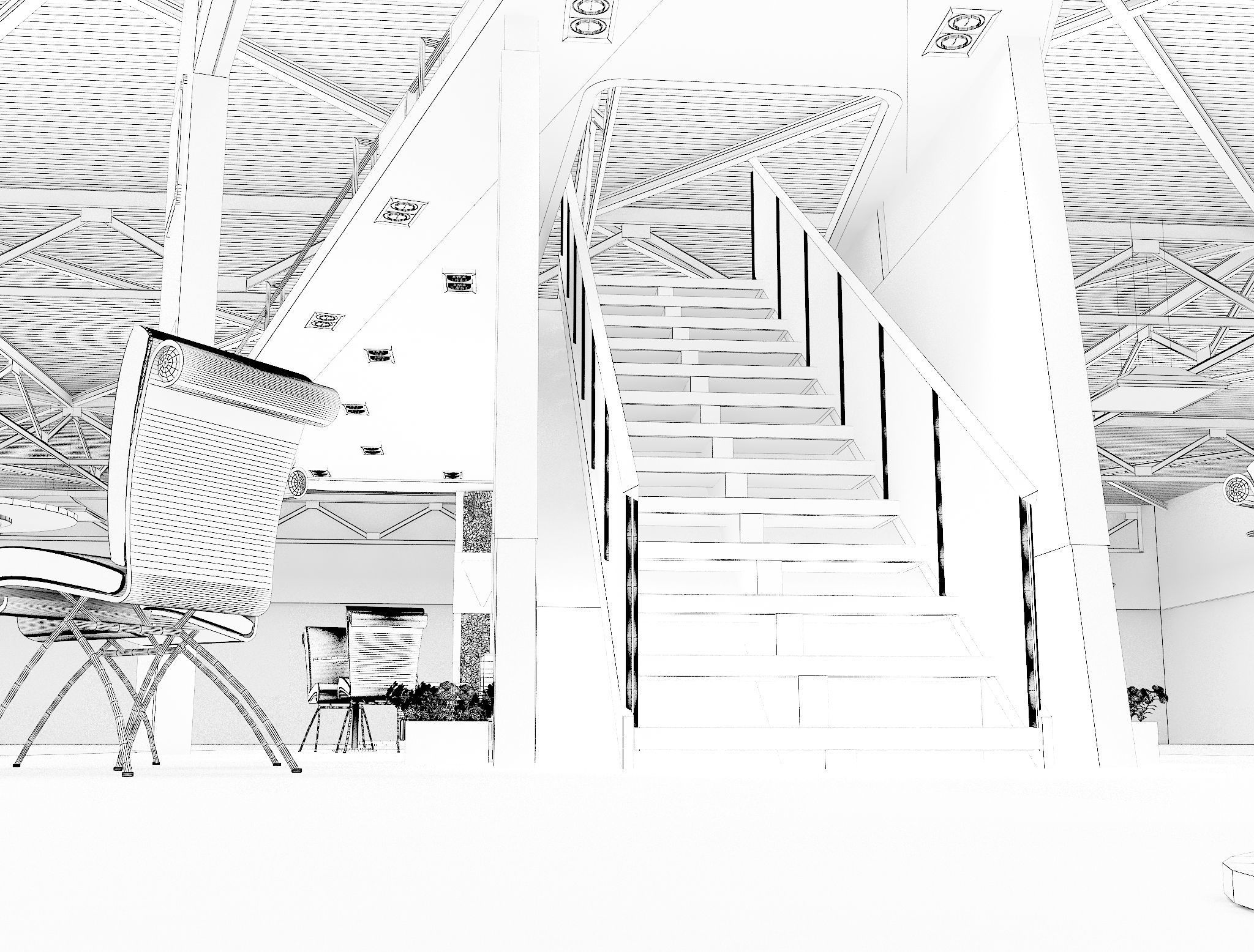 Booth Exhibition Stand a625  3D model_21