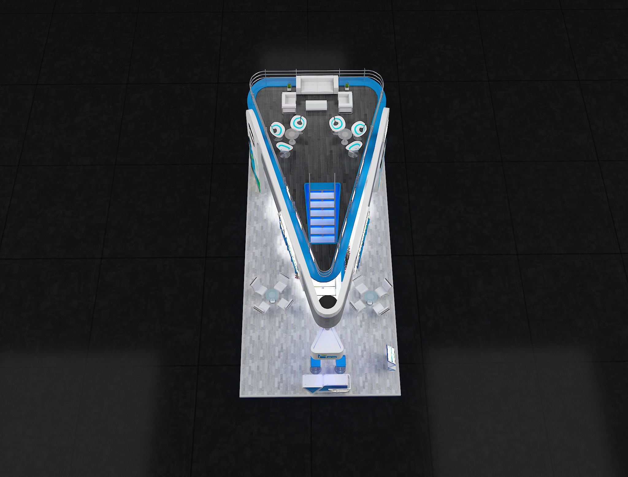 Booth Exhibition Stand a625  3D model_12