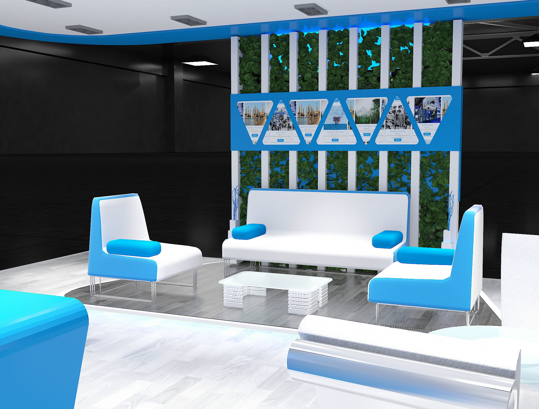 Booth Exhibition Stand a625  3D model_18