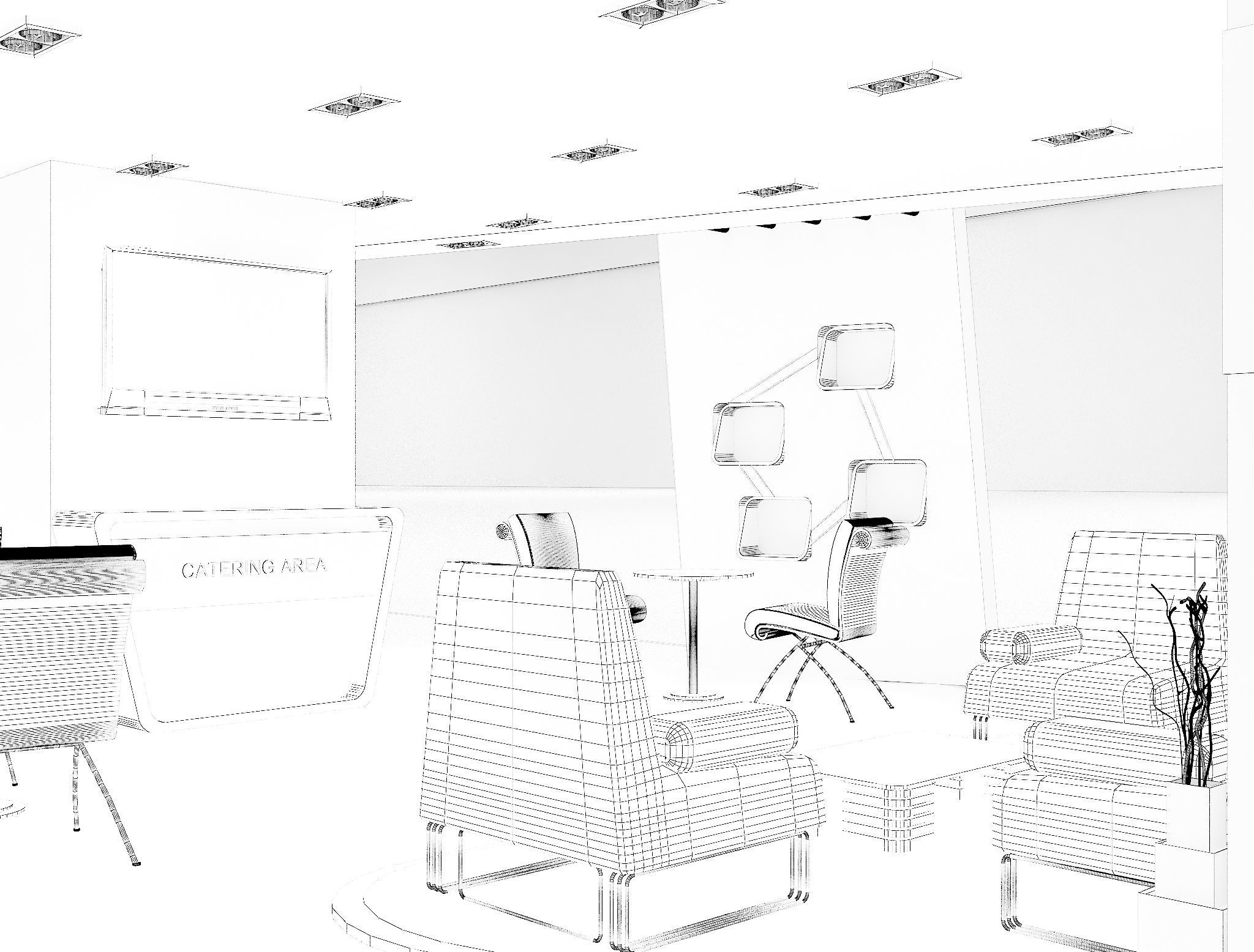 Booth Exhibition Stand a625  3D model_17