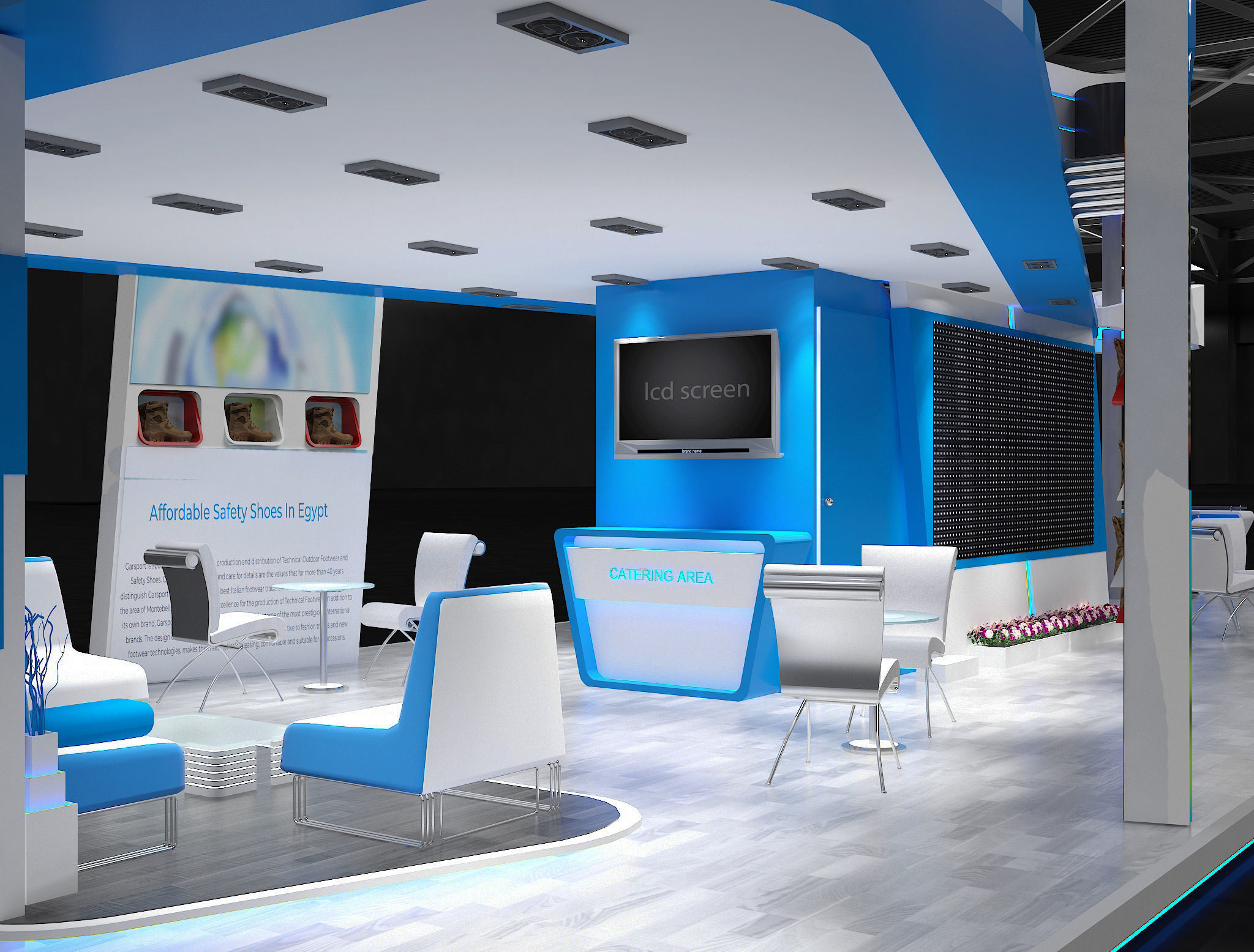 Booth Exhibition Stand a625  3D model_14