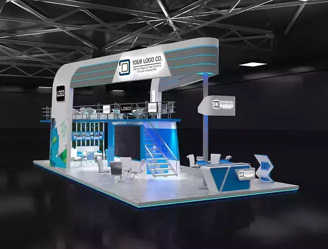 Booth Exhibition Stand a625  3D model