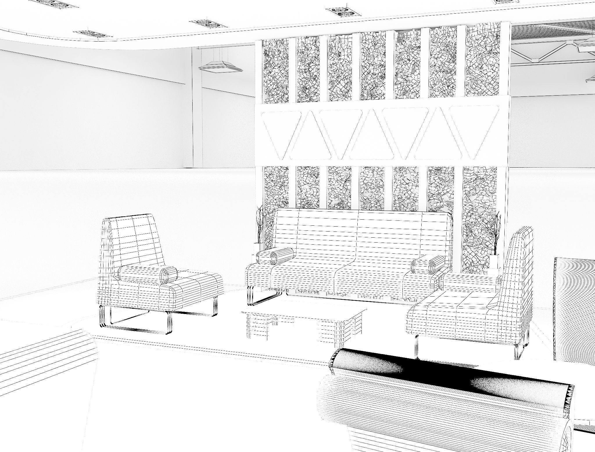 Booth Exhibition Stand a625  3D model_19