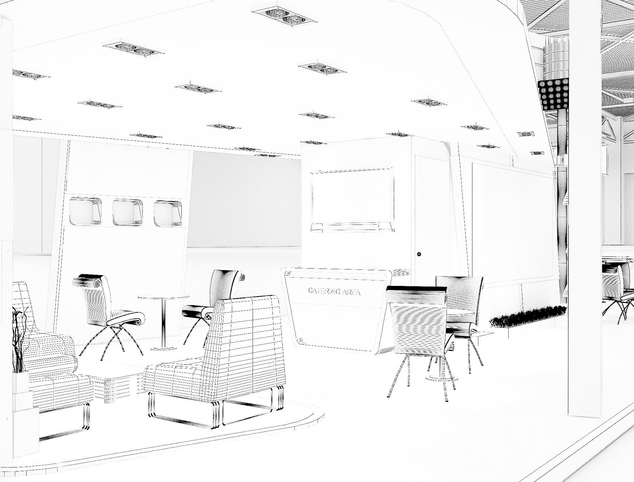 Booth Exhibition Stand a625  3D model_15