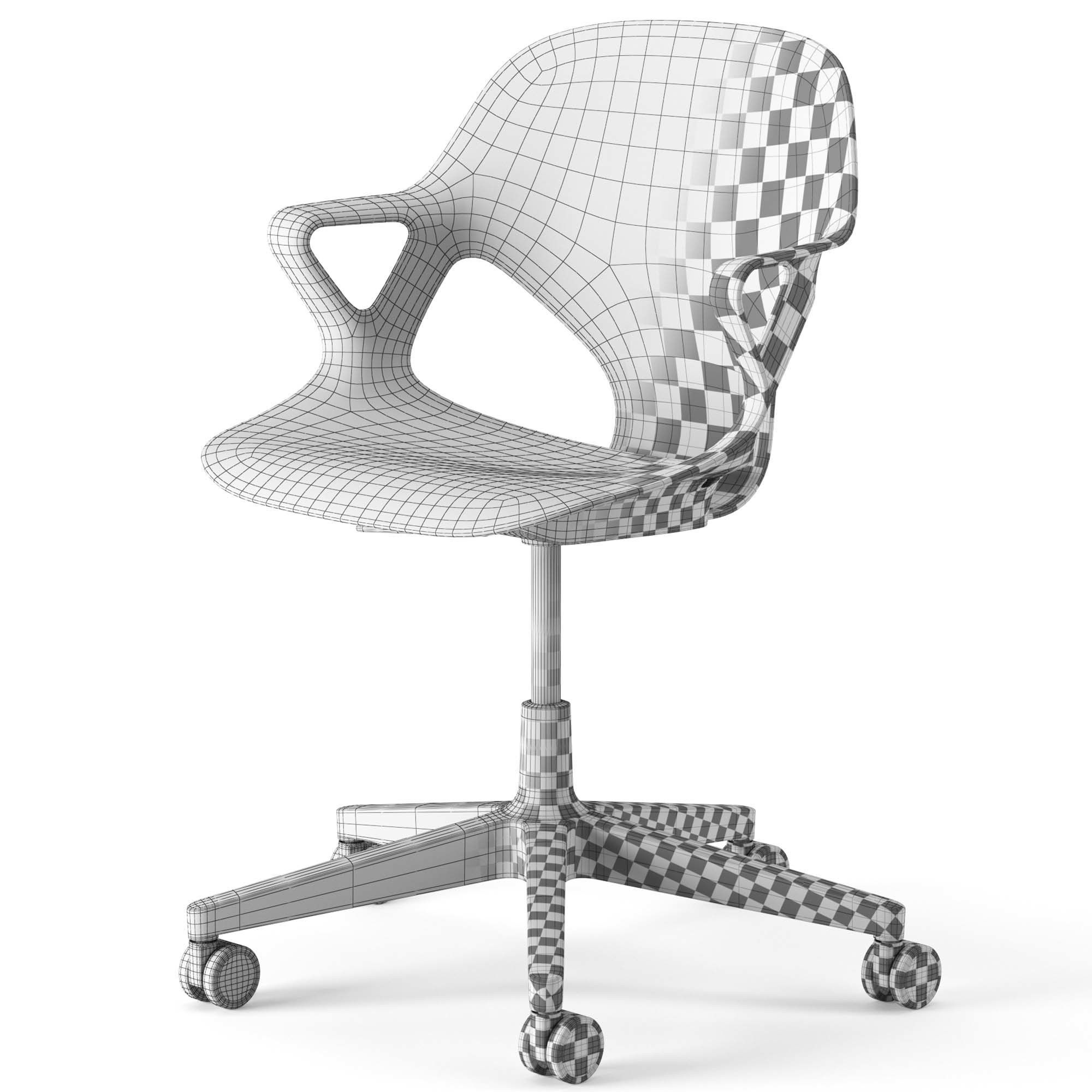 Zeph Chair With Arms By Herman Miller 3D model_16