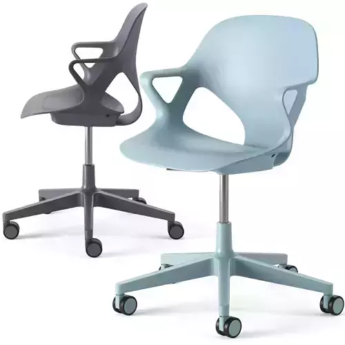 Zeph Chair With Arms By Herman Miller 3D model