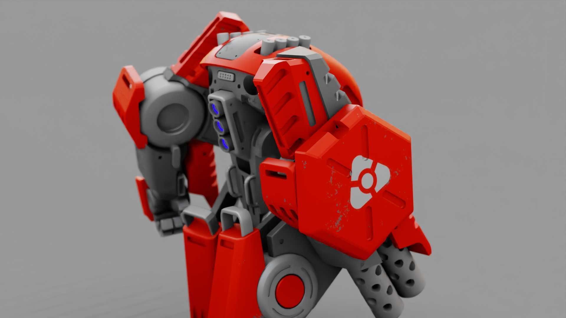 BATTLE DROID TERA  RIGGED 3D model_28