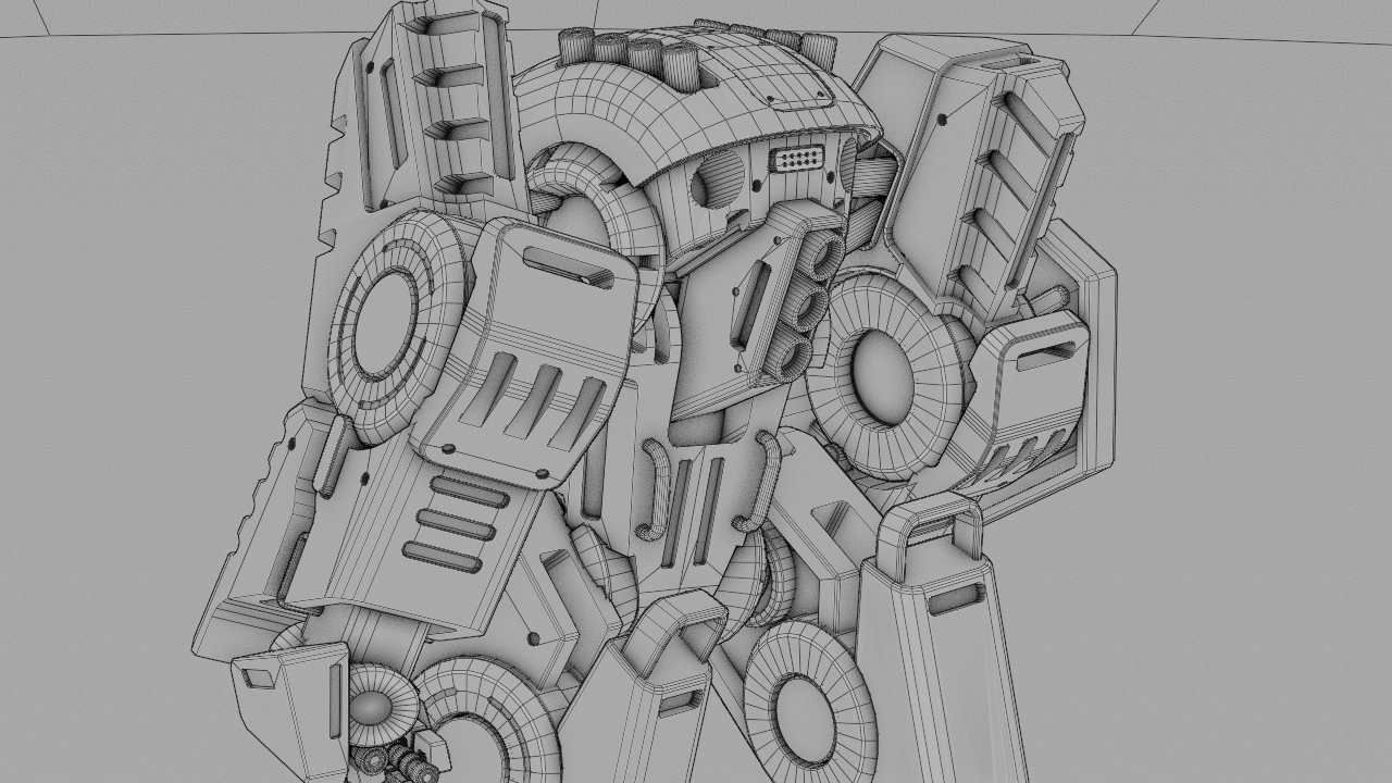 BATTLE DROID TERA  RIGGED 3D model_42