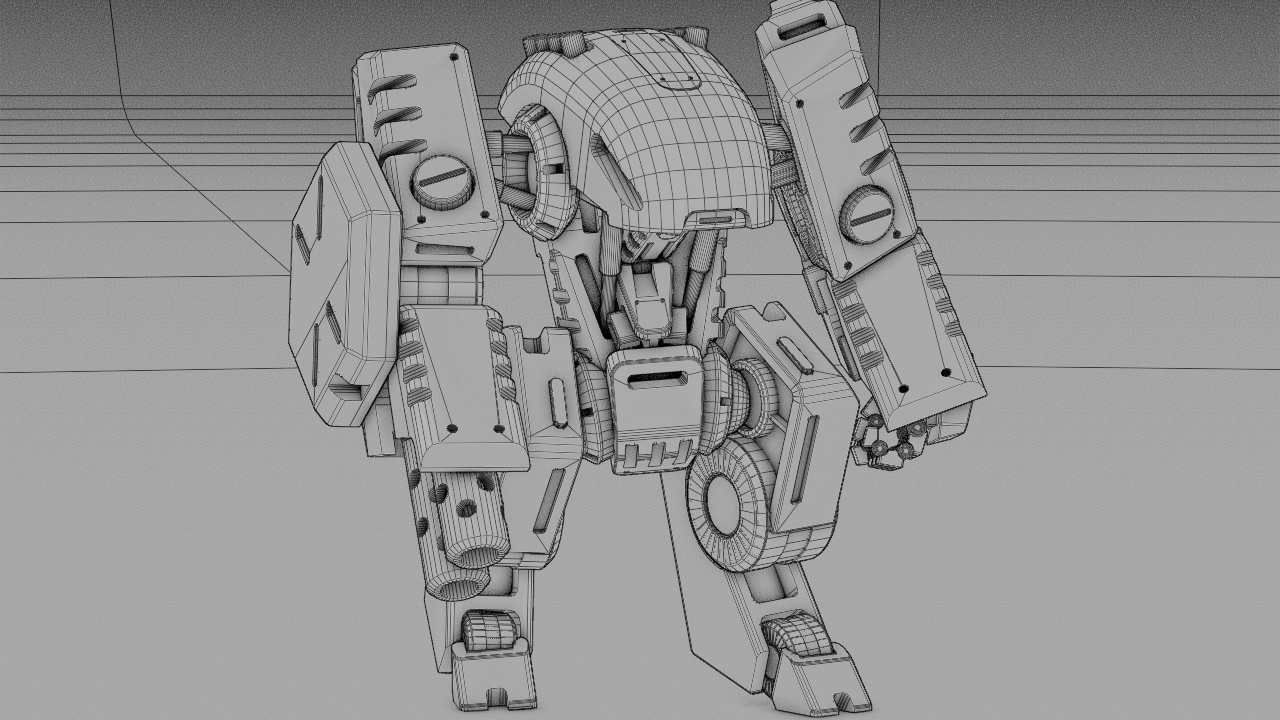 BATTLE DROID TERA  RIGGED 3D model_43