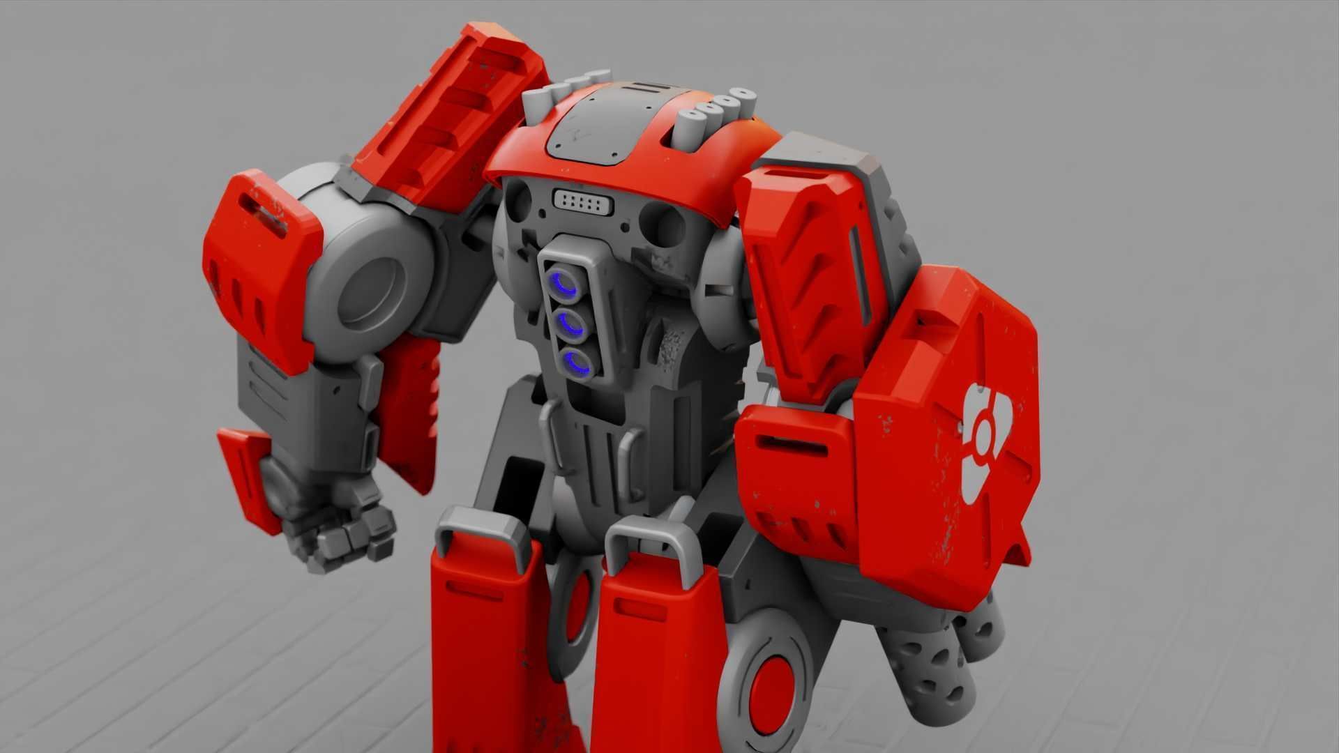 BATTLE DROID TERA  RIGGED 3D model_27