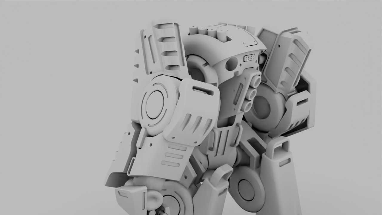 BATTLE DROID TERA  RIGGED 3D model_38