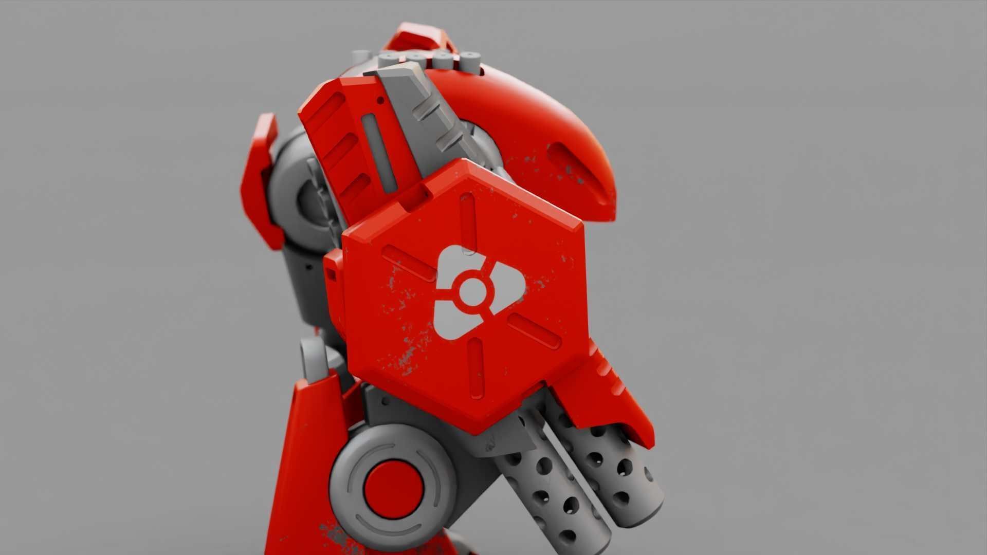 BATTLE DROID TERA  RIGGED 3D model_29