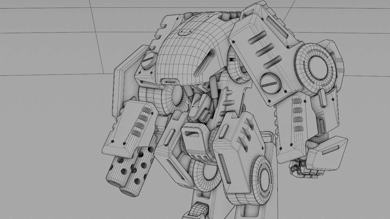 BATTLE DROID TERA  RIGGED 3D model_41