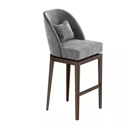 A Rudin bar counter stool 3D model