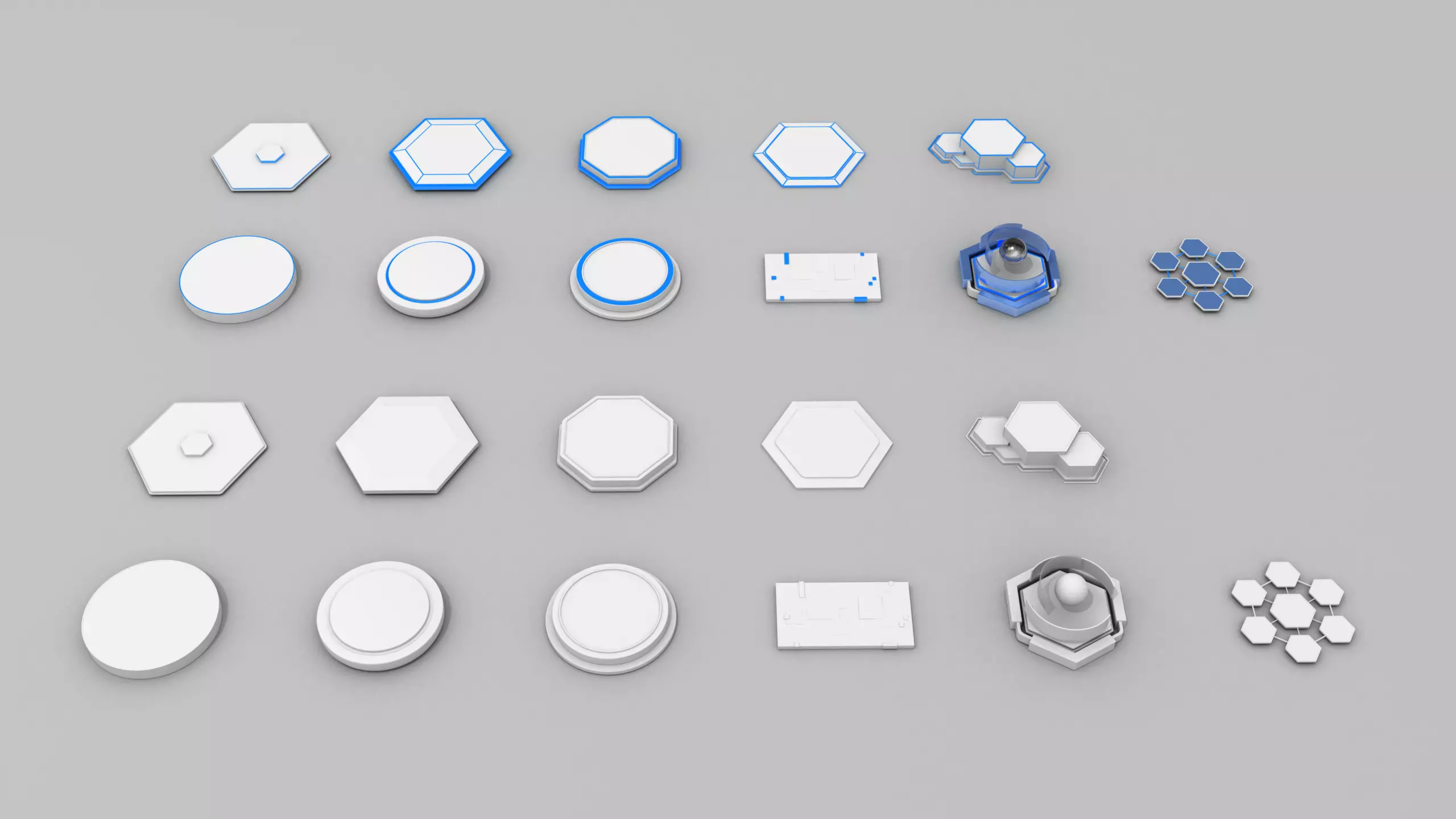 Inforgraphic Diagram - ShapeObject Low-poly 3D model_0