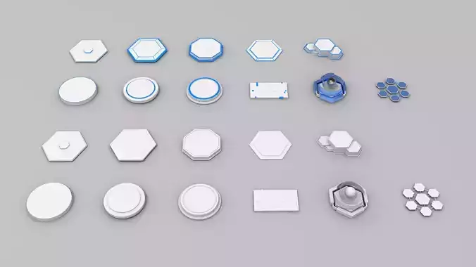 Inforgraphic Diagram - ShapeObject Low-poly 3D model