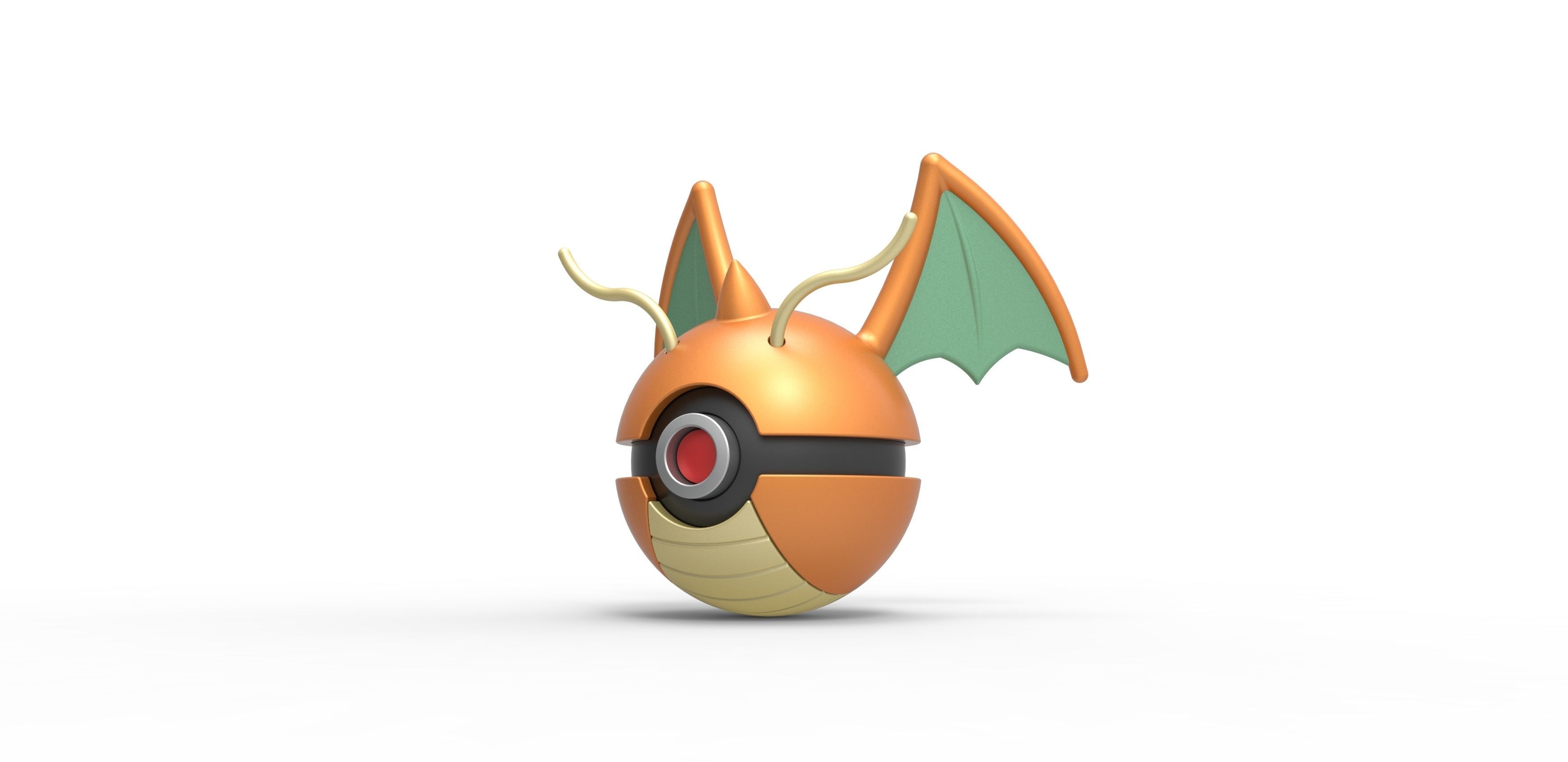 Dragonite orb 3D print model_1