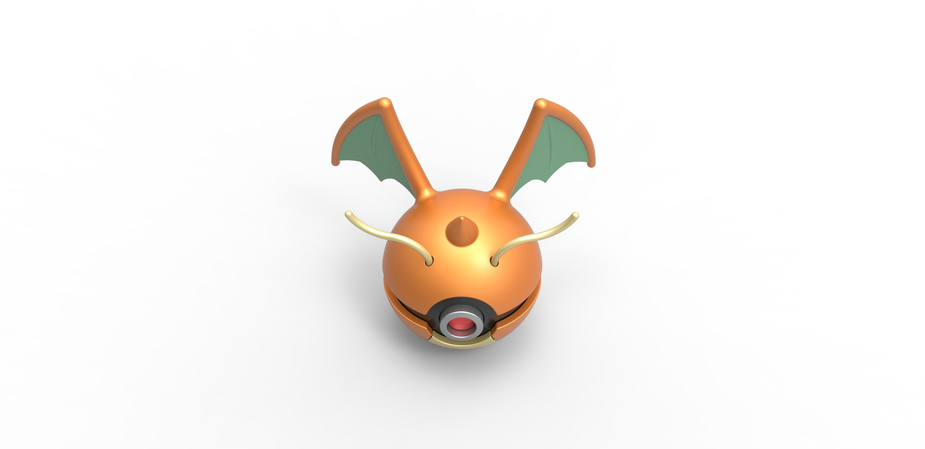 Dragonite orb 3D print model_3