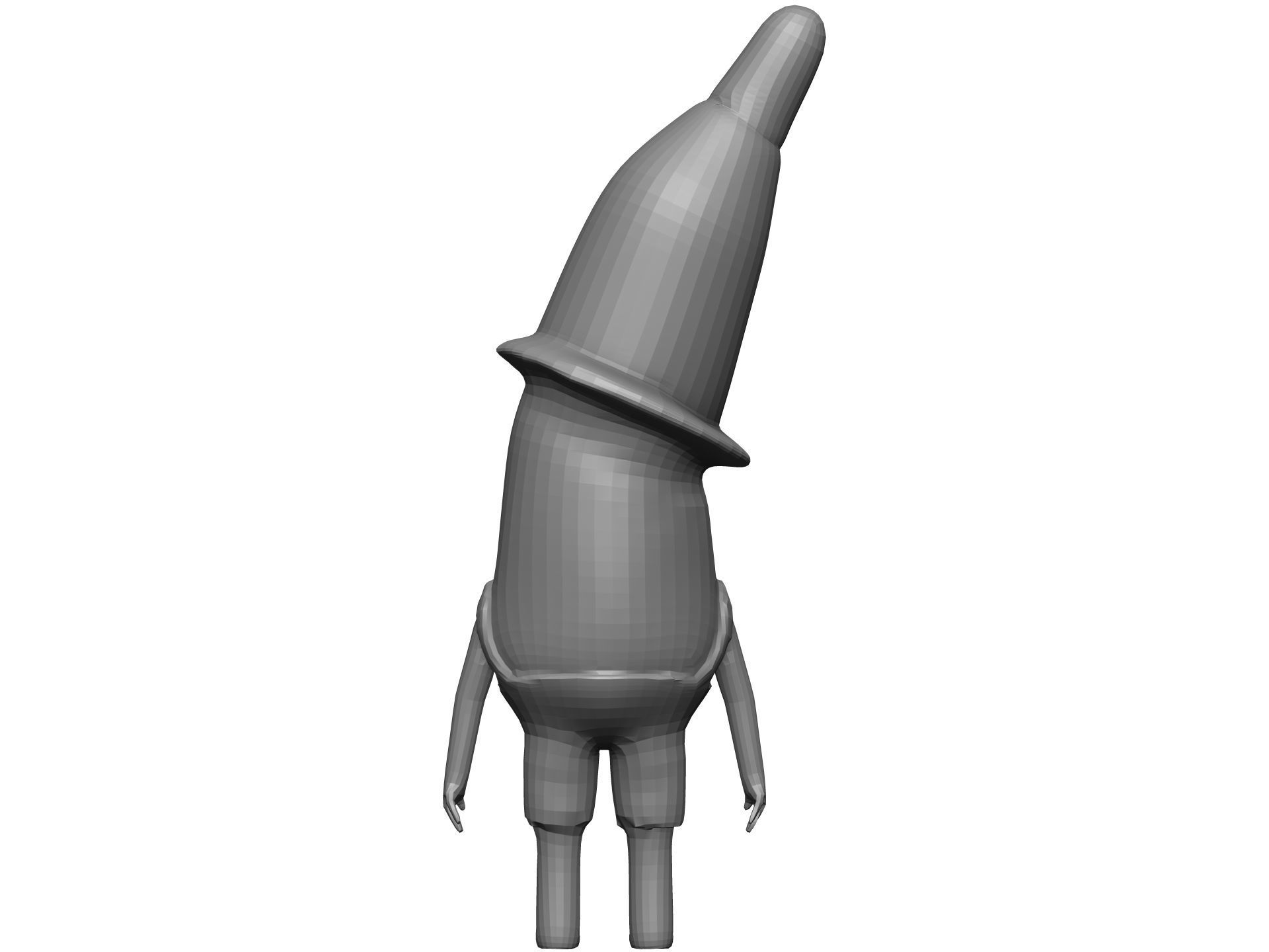 Cartoon Banana Low-poly 3D model_11