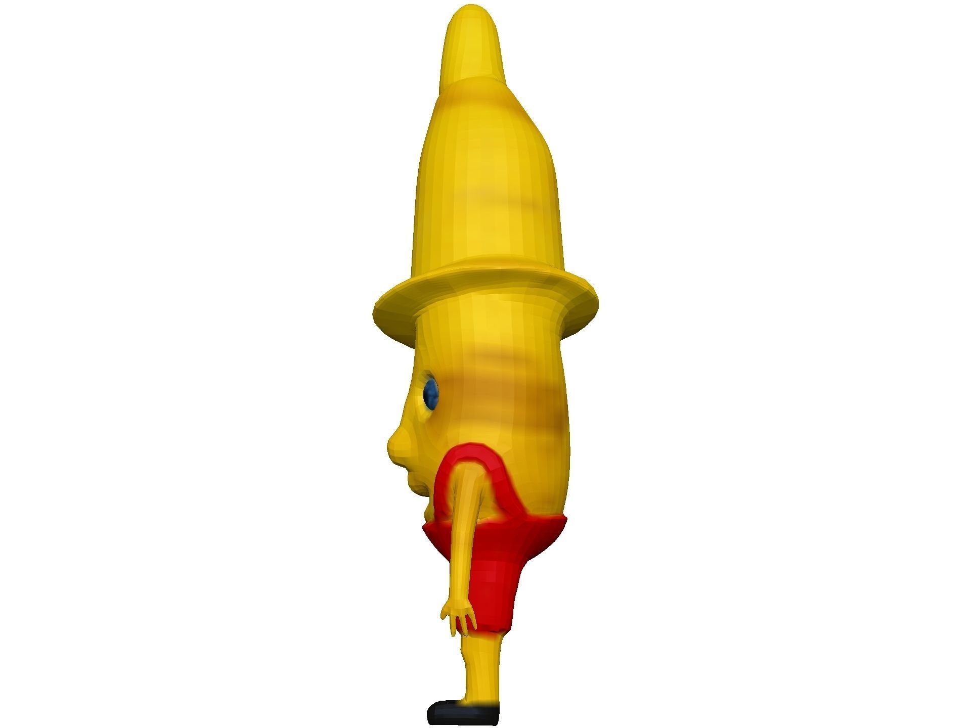 Cartoon Banana Low-poly 3D model_2
