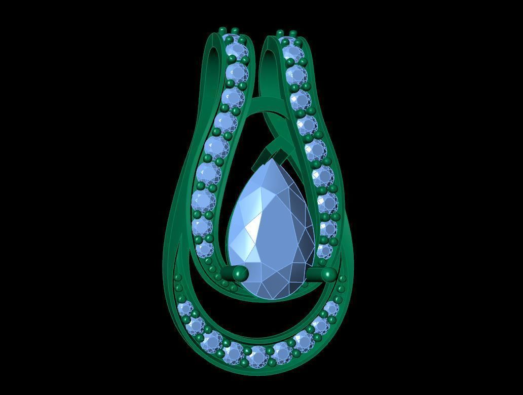 Fashion Pendant 3D print model_6