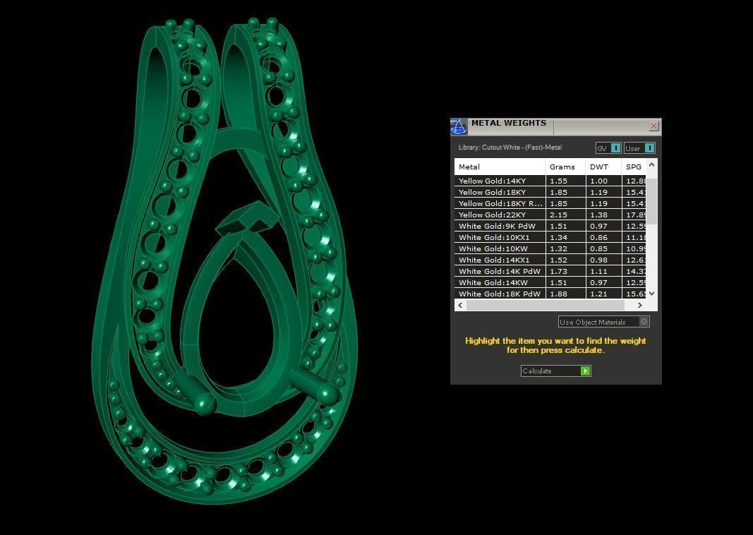 Fashion Pendant 3D print model_5