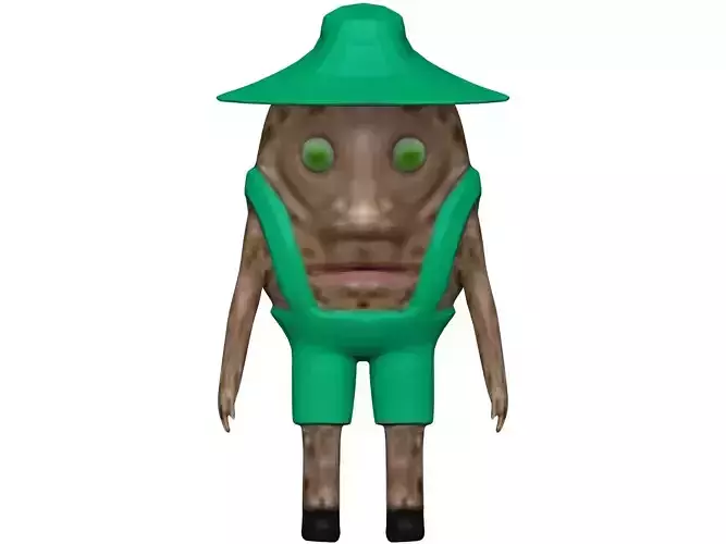 Cartoon Coconut Low-poly 3D model