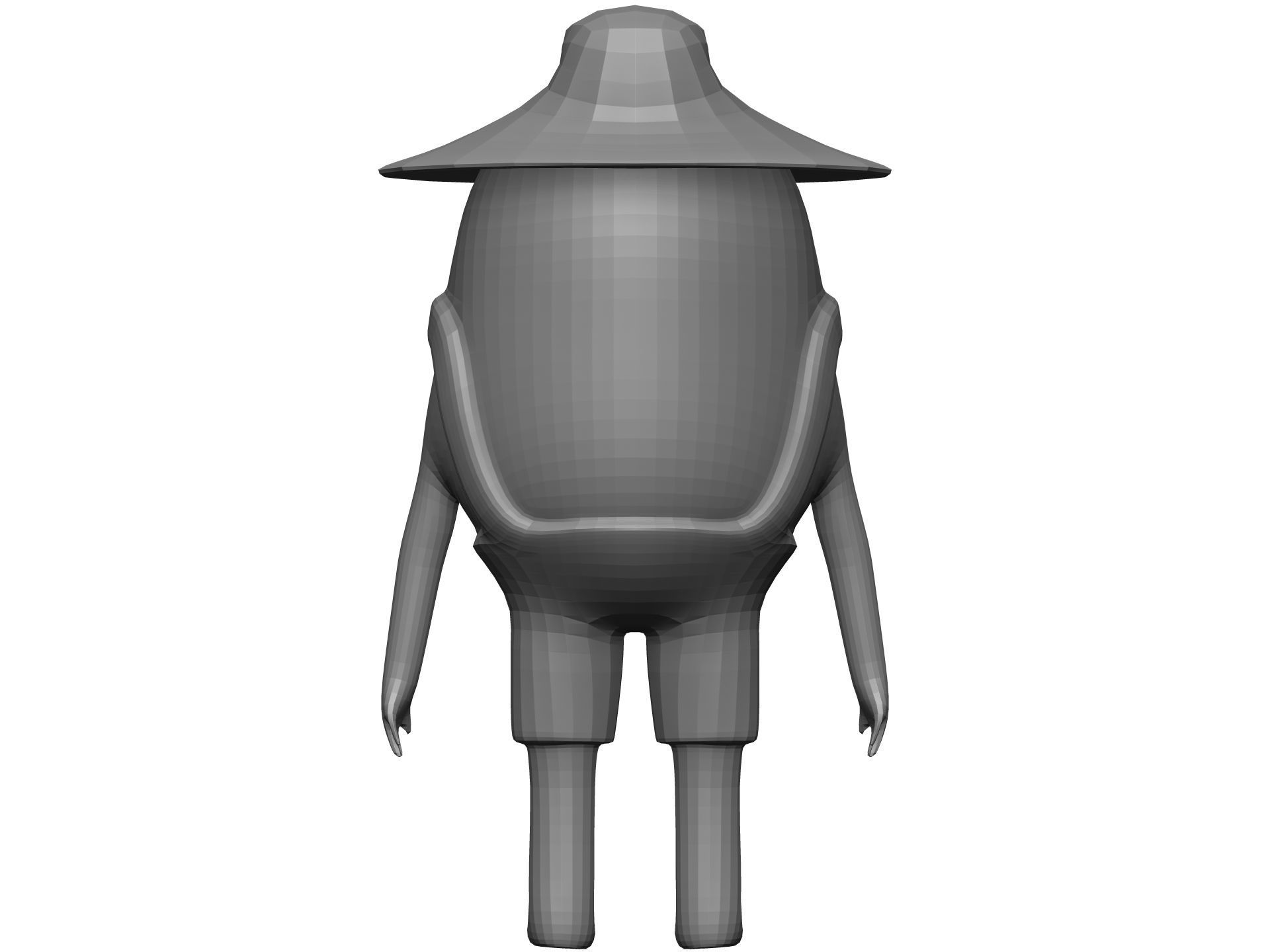 Cartoon Coconut Low-poly 3D model_11