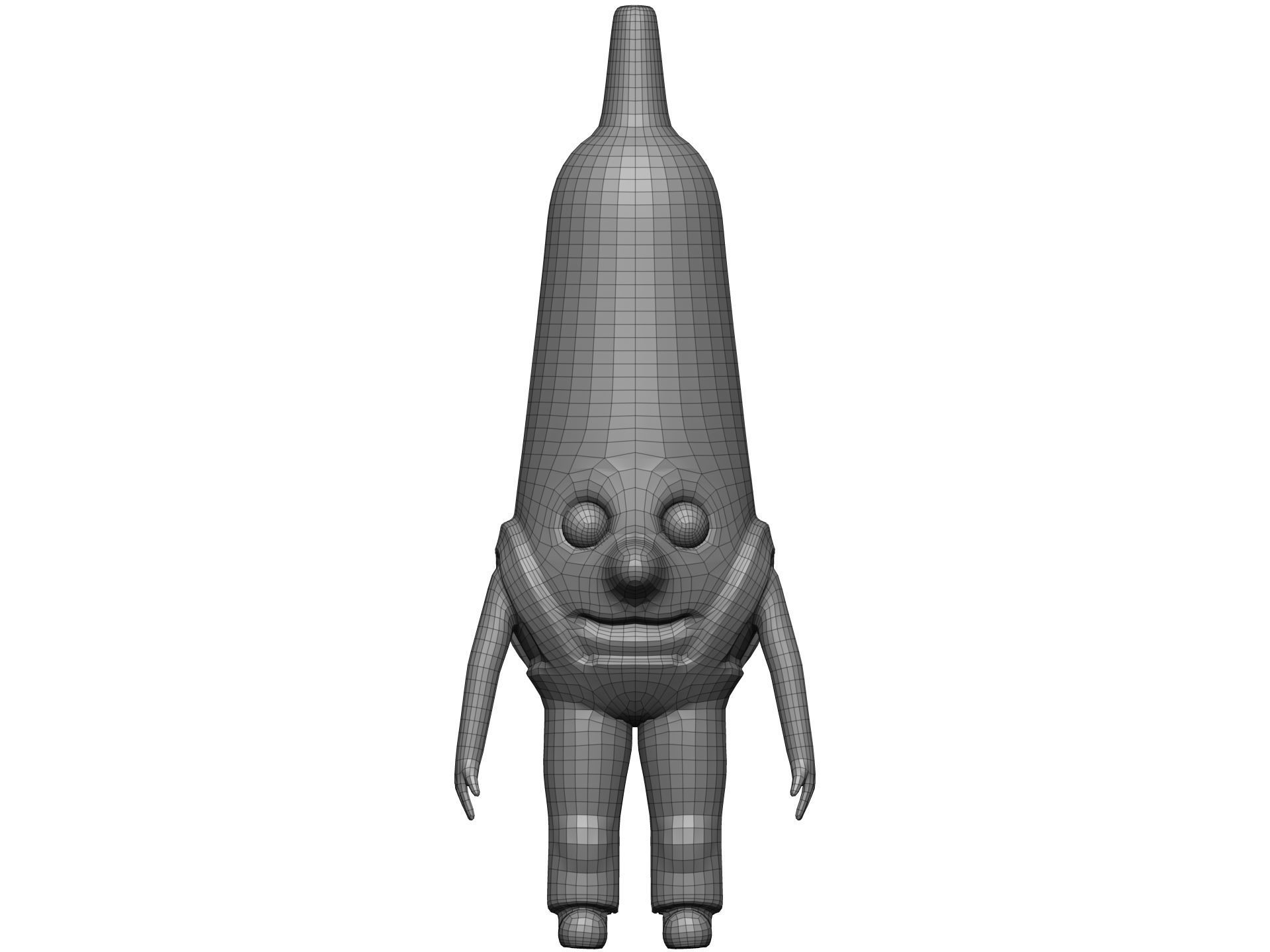 Cartoon Corn Low-poly 3D model_14